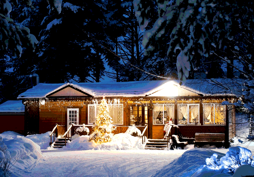 А вы успели снять домик в Карелии на зимние праздники?